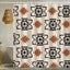 Cortina ducha bohemio azteca geométrica 72x72pulg poliéster
