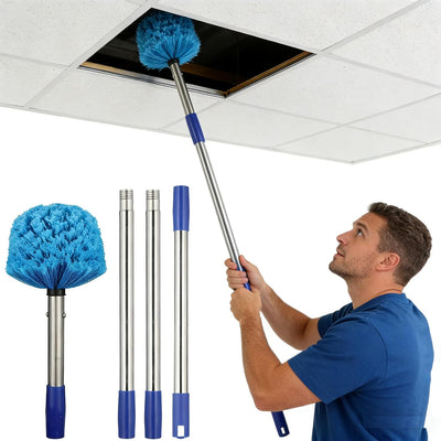 Plumero telaraña poste inox 10ft cabezal cepillo 16-18ft