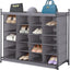 Organiz. apilable zapatos 20 cubos gris