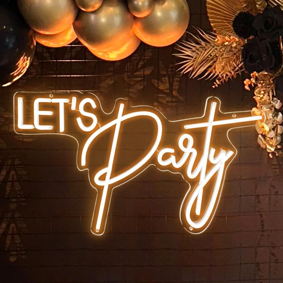 Letrero LED neón grande para fiestas y bodas