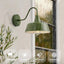 Lámpara cuello cisne 10" exterior granero aplique pared