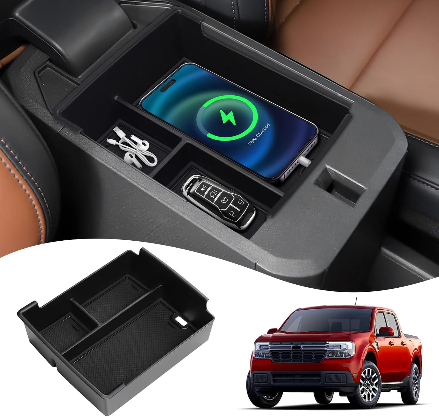 Organiz. consola central Ford Maverick 22-25