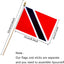 Banderas Trinidad y Tobago 5x8" pack 12