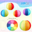 16 Linternas papel arco iris para fiesta piscina Luau