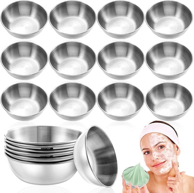12 Unid. Acero Inox 3.23pulg para Esteticista Plateado
