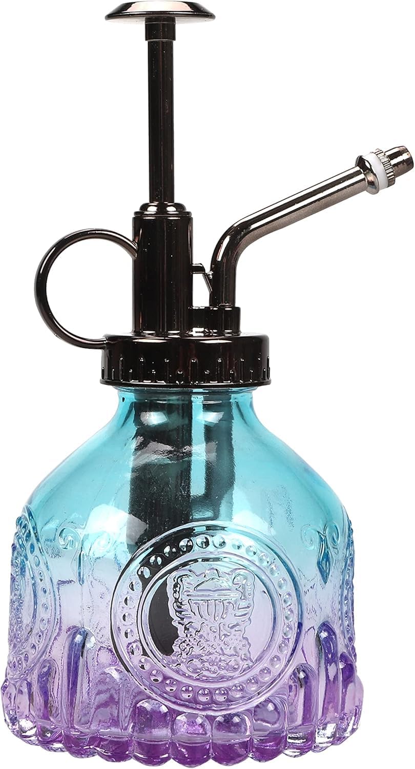Botella rociadora vidrio 6.8oz con bomba regadera interior exterior