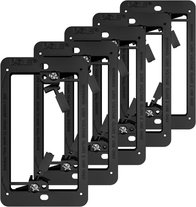 Soporte bajo voltaje 5uds para cables pared HDMI coaxial negro
