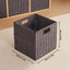 8 Cubos Almacenamiento Mimbre 11.8" Plegables