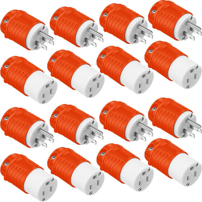 16 Conectores Extensión 15A 5-15P ETL Rojo