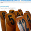 Set lanzamiento madera 12 bloques numerados con marcador