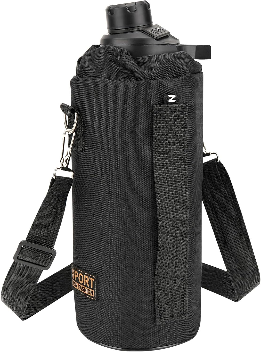 Portabotellas correa gruesa comp Nalgene negro