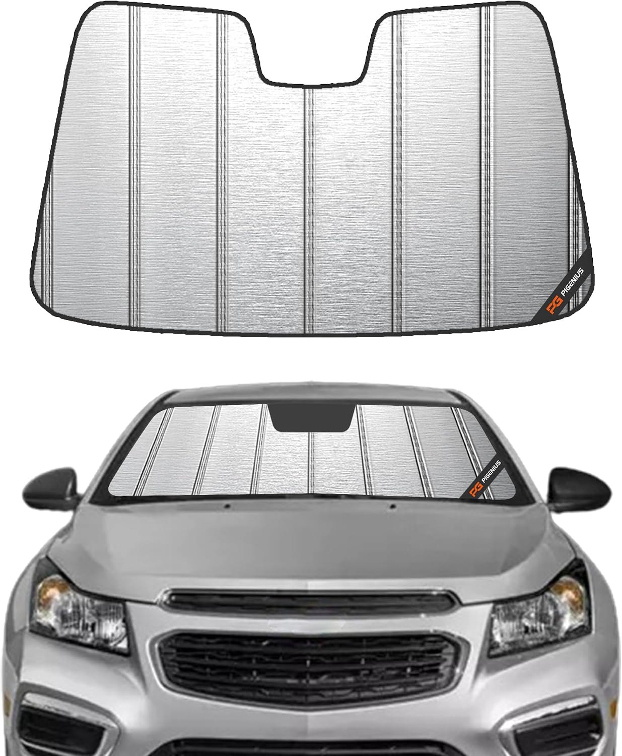 Parasol parabrisas Chevy Cruze 16-19 plateado