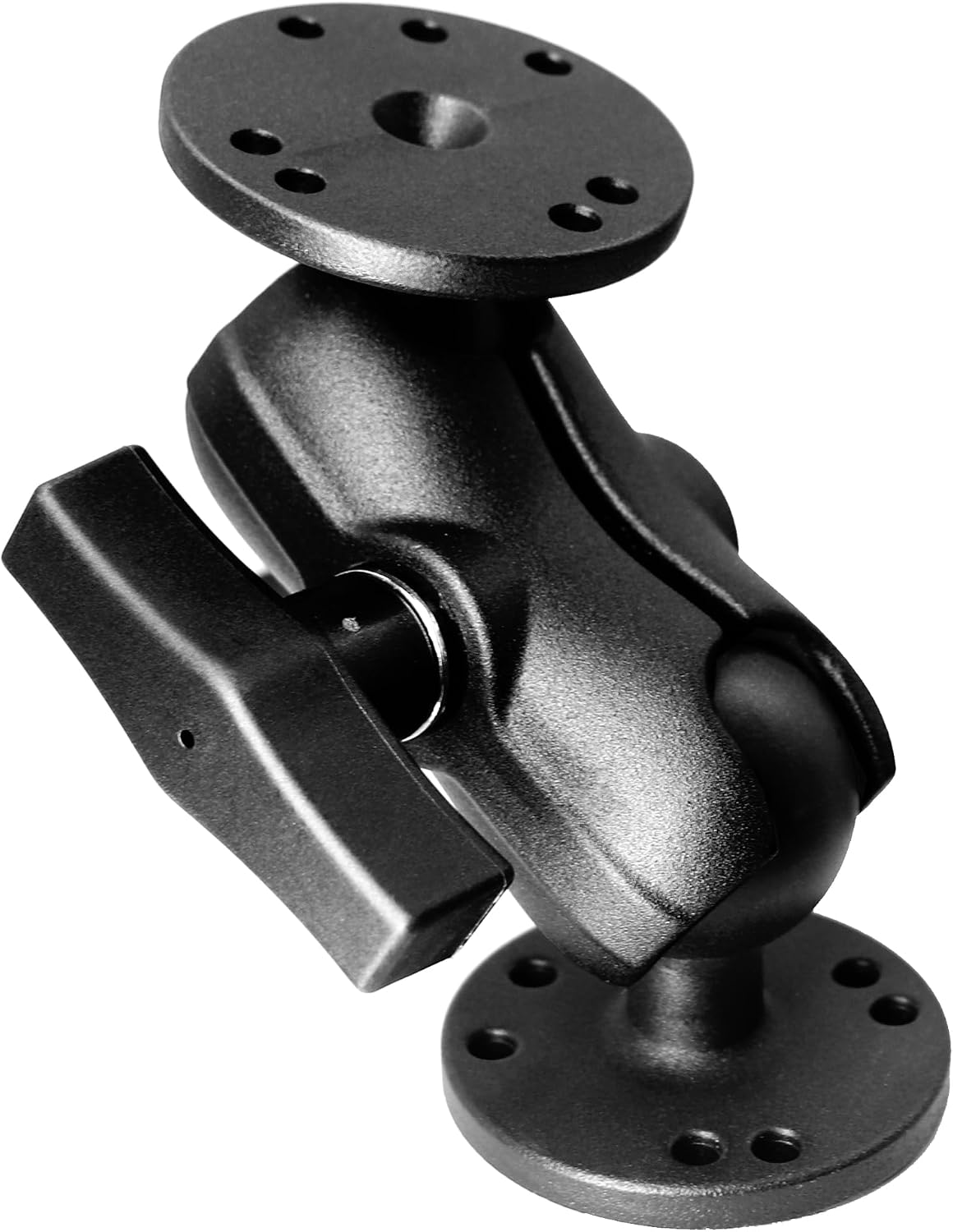 Soporte bola doble aluminio 1.5" con placas AMPS