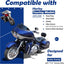 Soportes placa matrícula reclinables Harley Touring 99-08