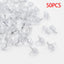 50 Pzas Pines Transparentes para Estantes de 0.118"