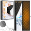 Cortina puerta magnética térmica 72x80pulg negro