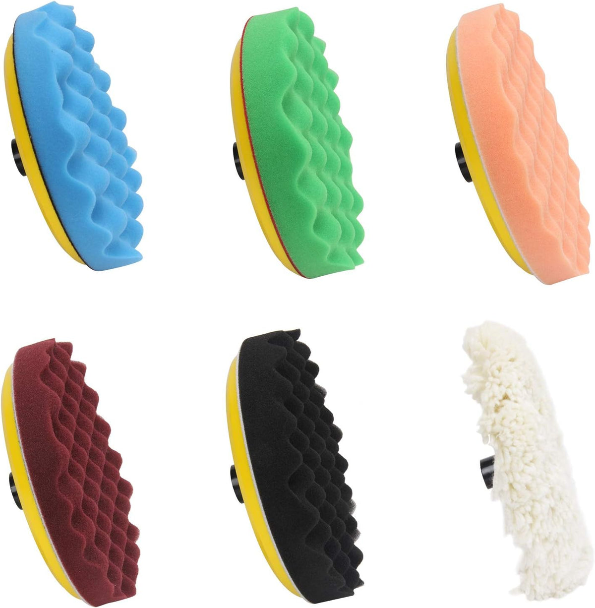 Kit almohadillas pulido 7 pulgadas con cera
