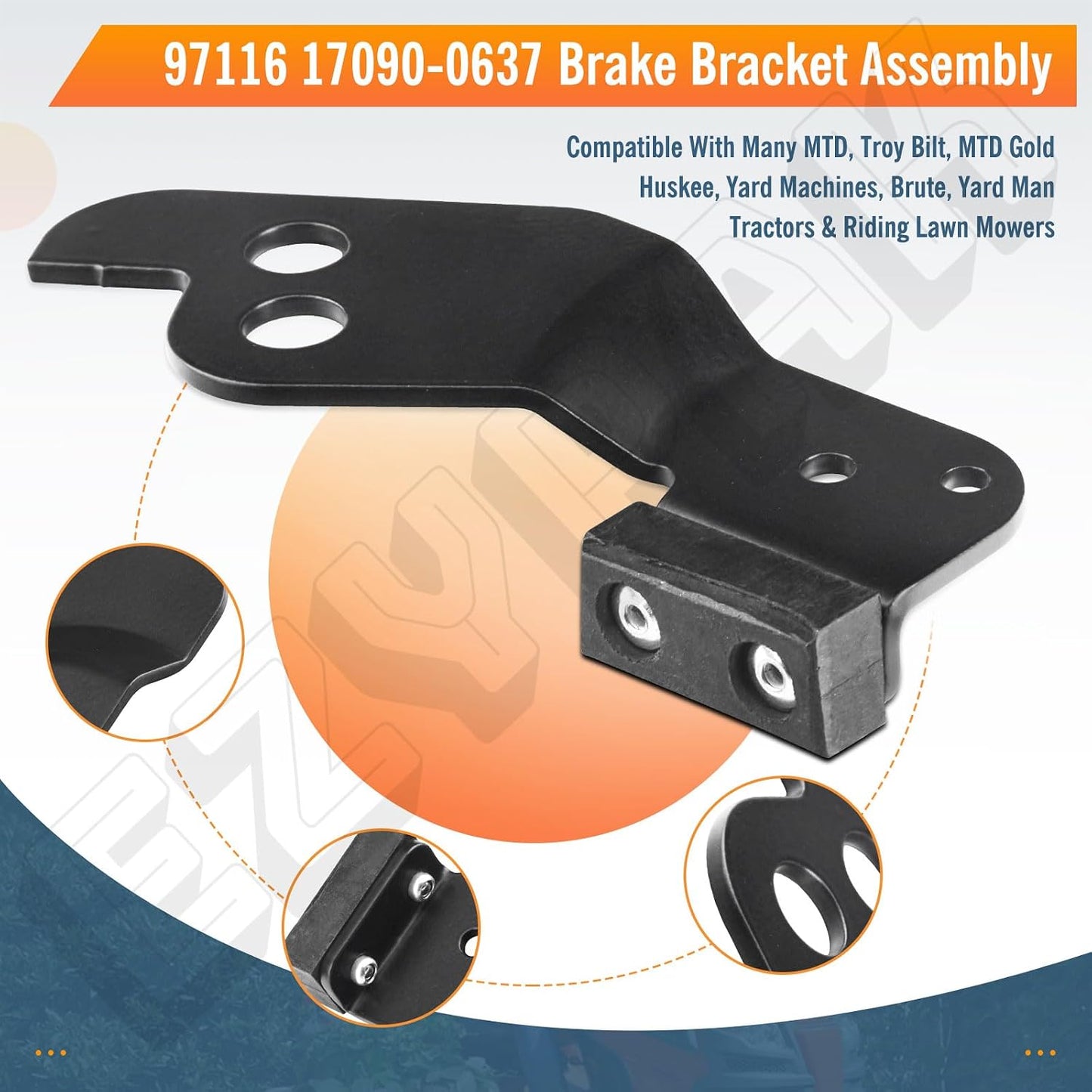 Soporte freno comp MTD/Cub Cadet 97116