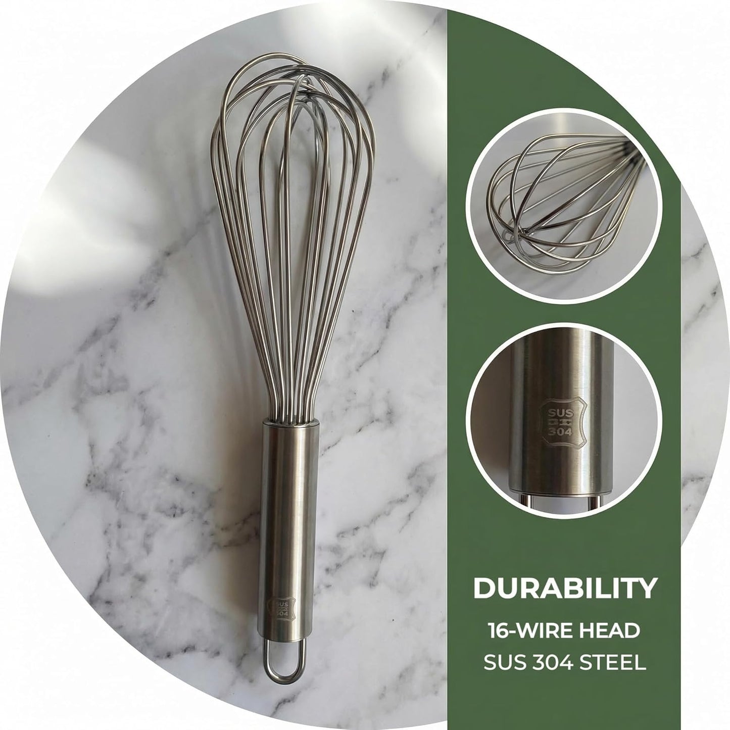 Cuchara de Huevo Acero Inox 304 12pulg