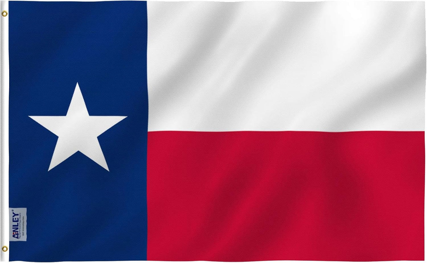 Bandera Texas 3x5ft poliéster color vivo doble costura