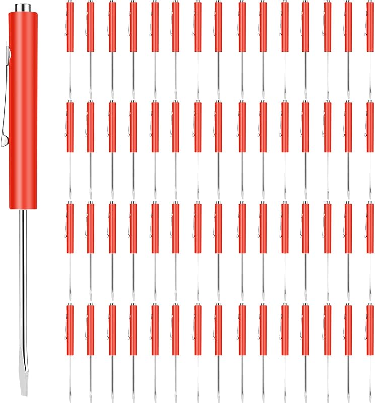 60 Destornilladores Mini Magnéticos para Reparación Rojo