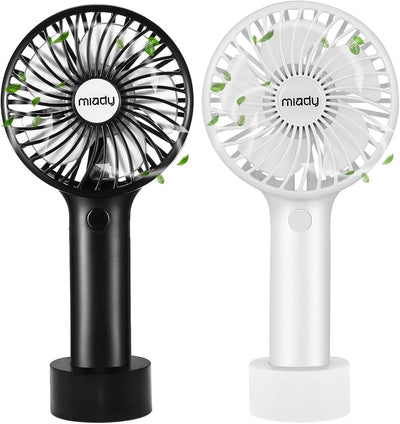 2 Ventiladores Portátiles USB 5000mAh 3 Velocidades 7-20h