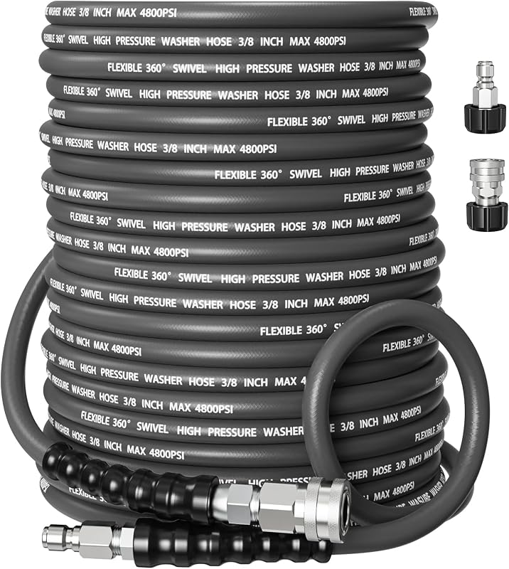Manguera presión 3/8" 4800PSI alambre acero uso comercial