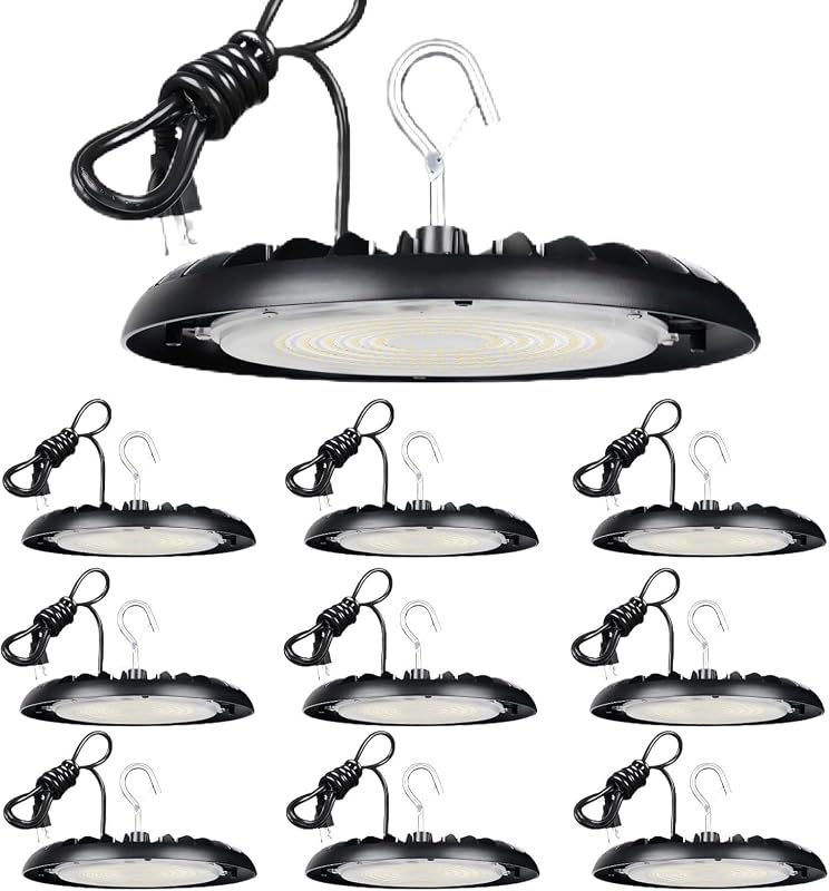20 Luces LED UFO 150W 5000K enchufe US garaje taller