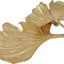 Bandeja tocador soporte anillos forma hoja ginkgo dorado