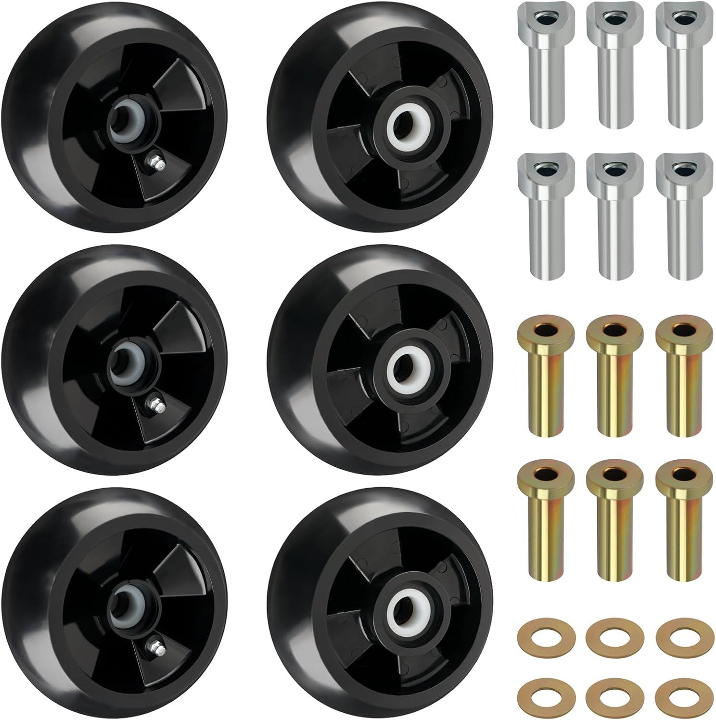 Kit 6 Ruedas Plataforma Cortacésped John Deere 48-72