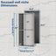 Nicho ducha acero inox 13x25 con estante 2 niveles