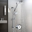 Cabezal ducha doble 7.5" desviador 3 vías