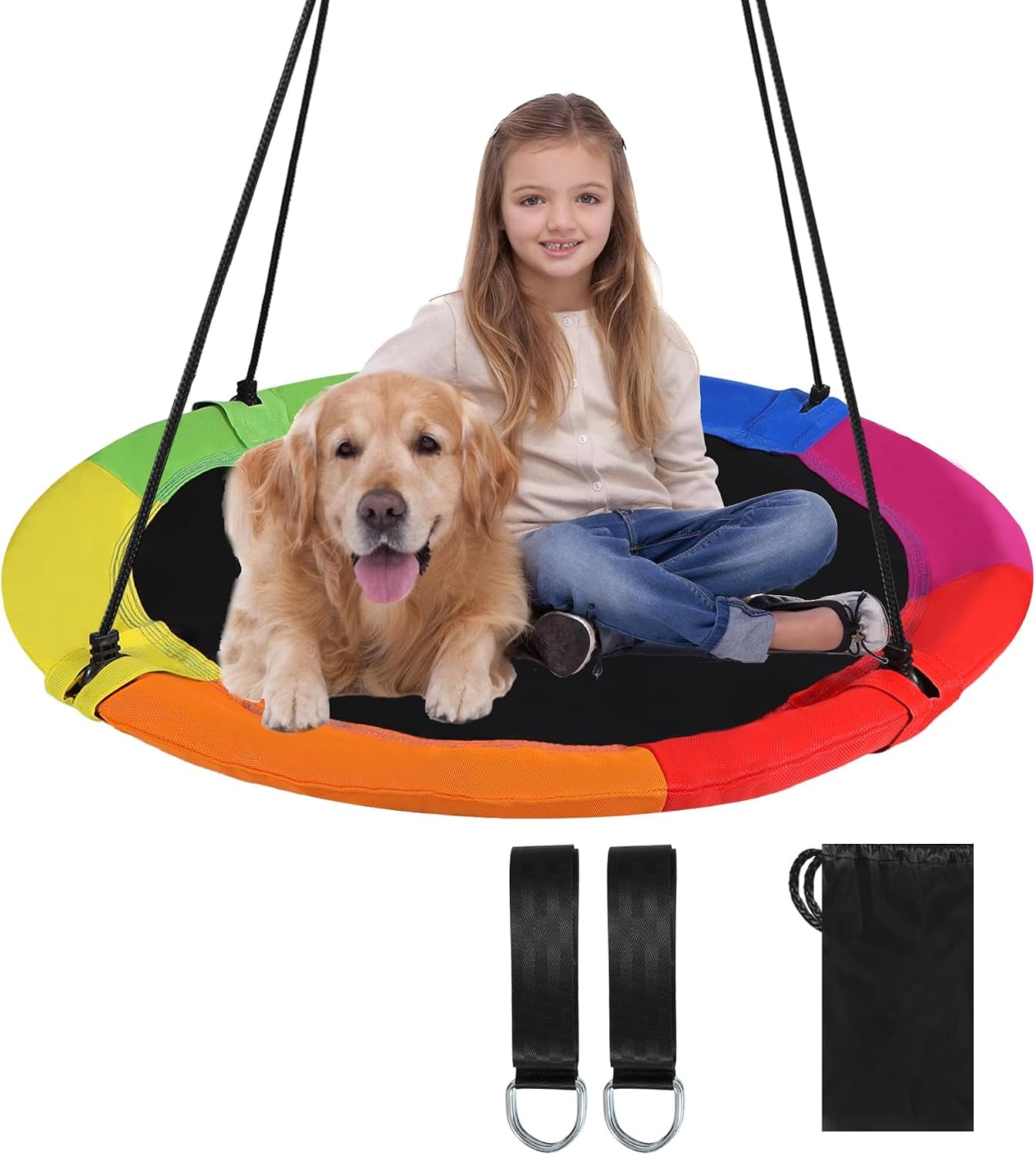 Columpio platillo volador 43pulg para niños al aire libre