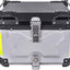 Caja superior para motocicleta 55l impermeable plateado