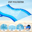 Manta playa impermeable 108x120" azul con bolsa 6 estacas