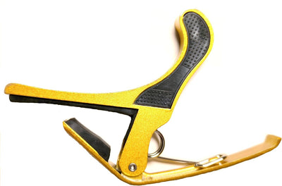 Capo Metal para Guitarra Acústica y Bajo Eléctrico Color Dorado