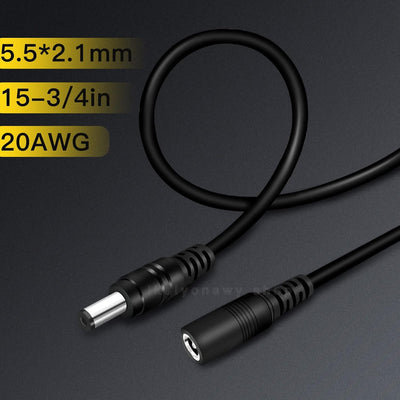 6 Pzas Adaptador DC 1 Hembra a 2 Machos para CCTV y LED