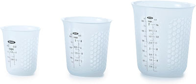 3 Pzas Vasos Medidores Silicón Ajustable 2 Tazas