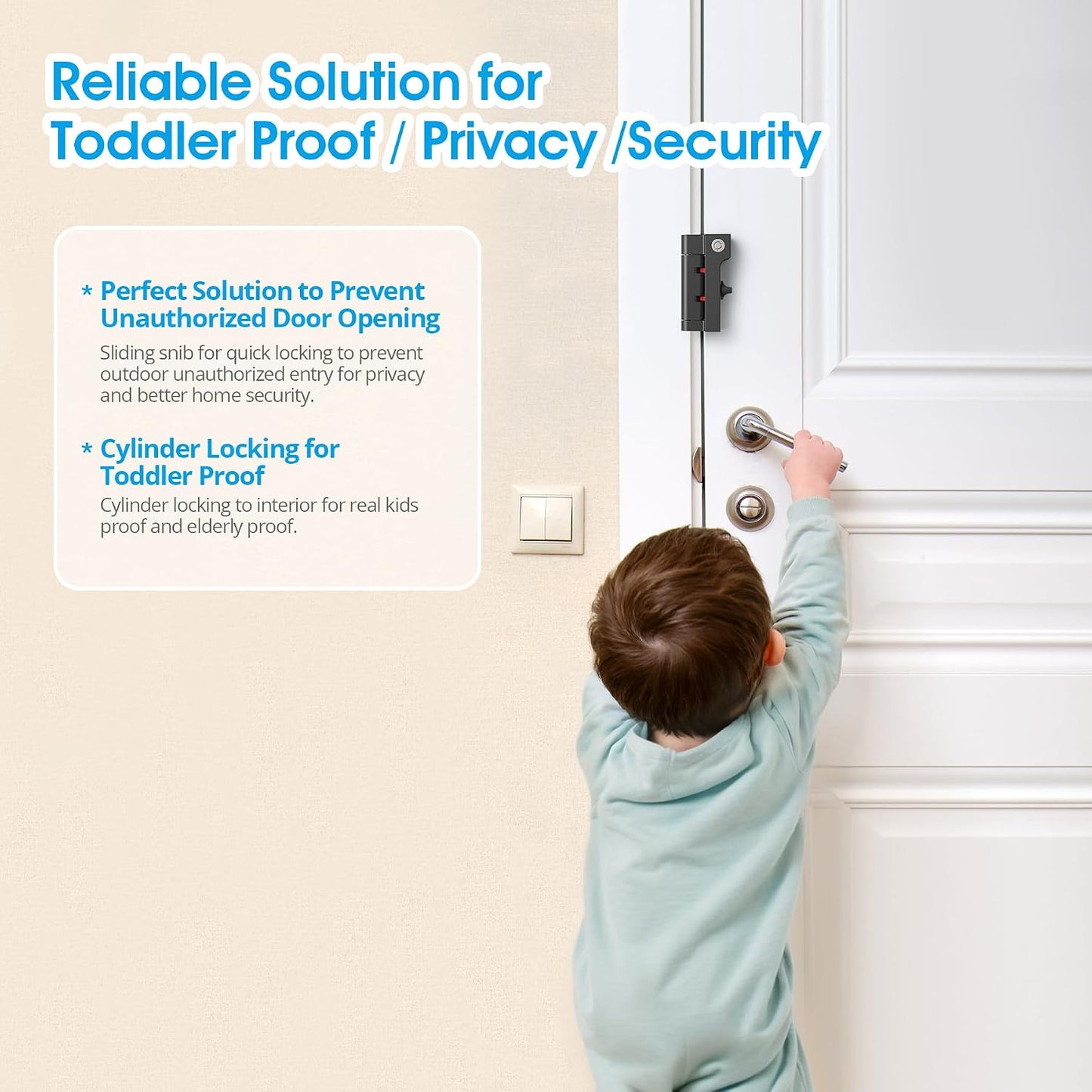 Cerradura puerta seguridad interior para niños