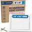 Difusor de aire aluminio 10x14pulg sello plástico