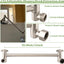 Extensión ducha ajustable 12pulg acero inox G1/2 níquel
