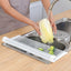Escurridor platos enrollable blanco con silicona antiderrap