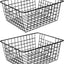 Cestas alambre negro para congelador 14" set 2