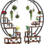 2 Soportes Metal 6 Niveles para Plantas con Ruedas