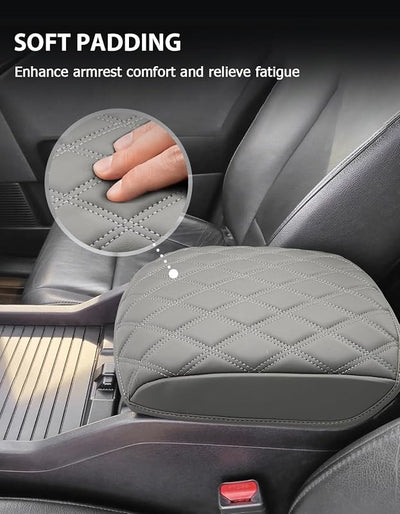 Funda consola central Honda Pilot piel sintética gris