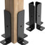 4 Soportes Anclaje Ajustables para Postes Pérgola