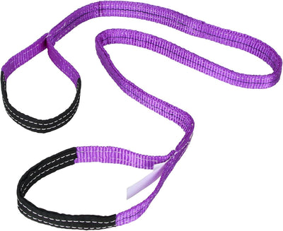 Correas elevación poliéster 1x1.83m 2 capas con ojo torsión
