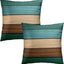 Fundas almohada 18x18" set 2 rústica retro algodón suave