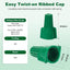 300 Tuercas Alambre Tierra Verdes 14-10 AWG