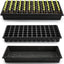 Kit 10 bandejas plástico reutilizable 20x10pulg